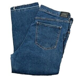 Express Jeans Women 18 R Modern Straight Leg Super High Rise Medium‎ Wash Denim